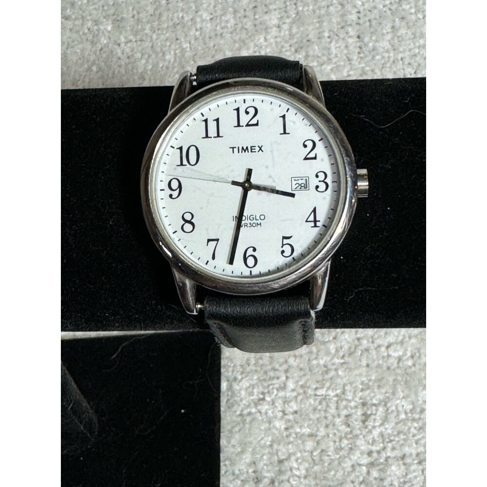 Timex Easy Reader Watch  Analog Display, Indiglo Watch Dial Stainless Steel Back